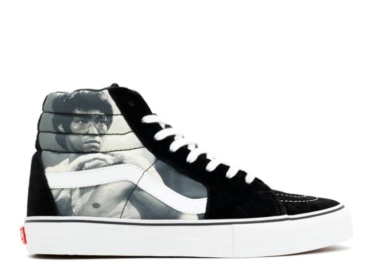 Vans Supreme X Sk8-Hi Pro - Bruce Lee White/Black/Grey