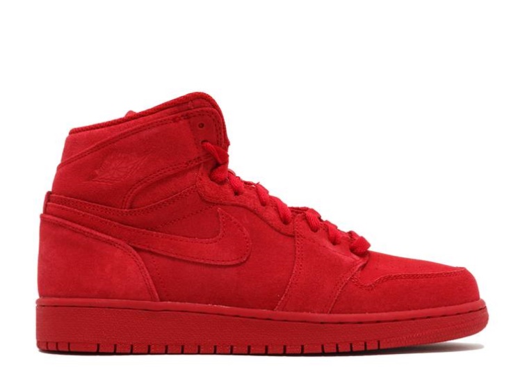Air Jordan 1 Retro High Bg - Red Suede