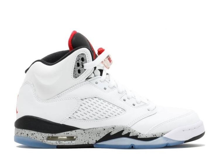 Air Jordan 5 Retro Gs - White Cement