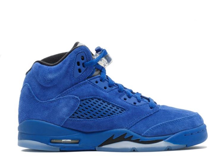Air Jordan 5 Retro Gs - Blue Suede