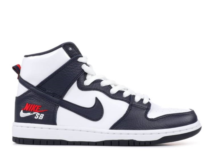 Nike Sb Dunk High Pro - Dream Team Obsidian/White/Red