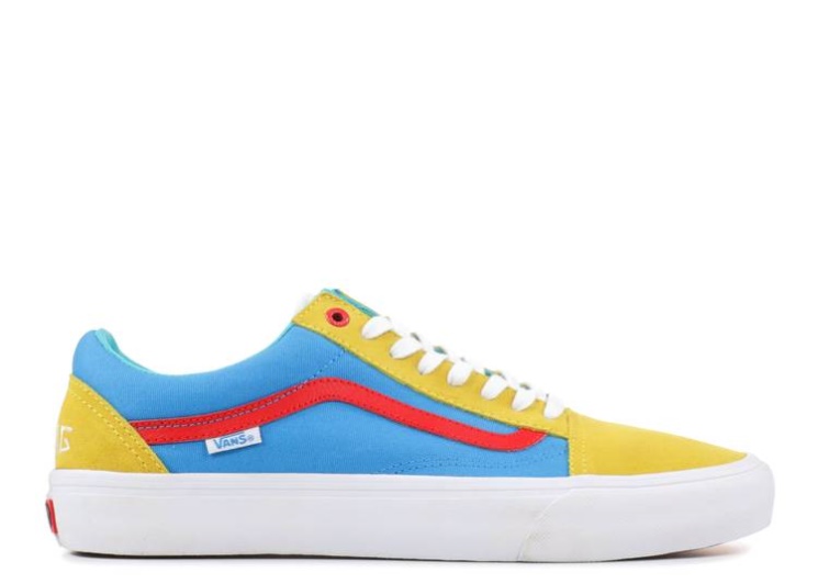 Vans Old Skool Pro - Golf Wang Yellow/Blue/Red