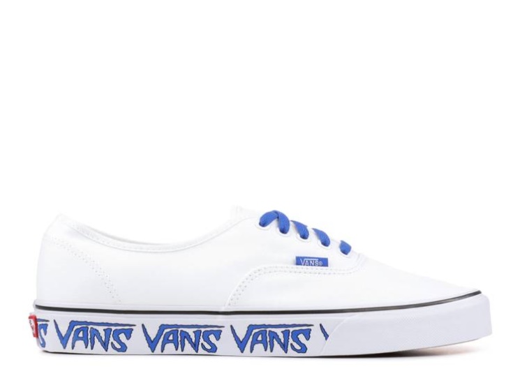 Vans Authentic - Sketch Sidewall Sketch Sidewall White/Blue