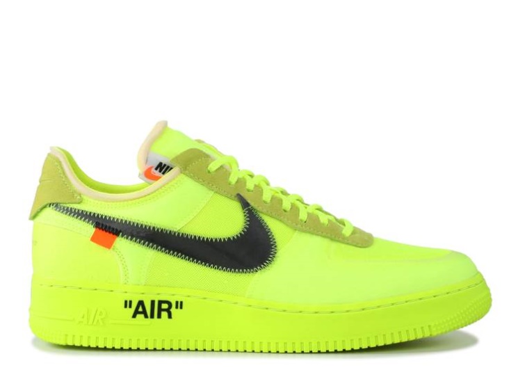 Nike Off-White X Air Force 1 Low - Volt