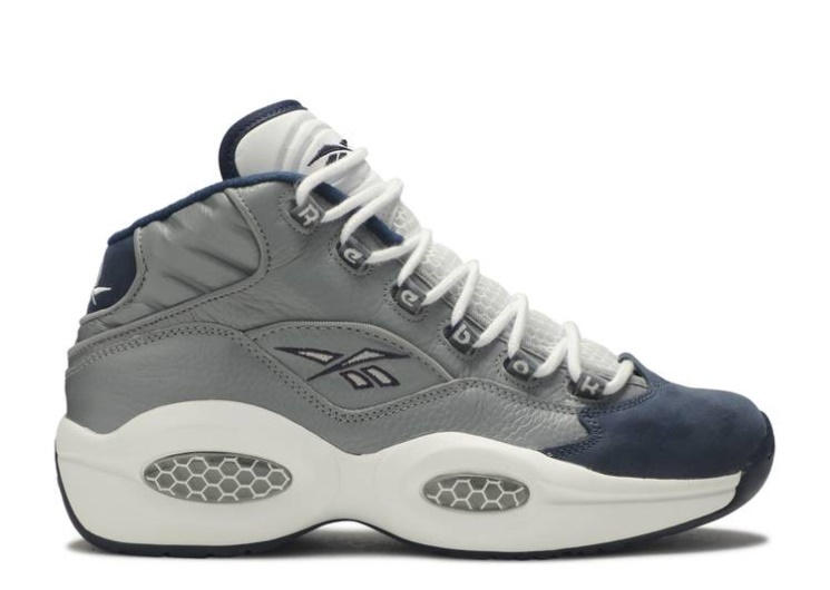 Reebok Question Mid - Georgetown Flat Grey/Navy/White